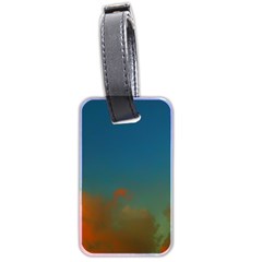 Orange And Blue Sky Luggage Tags (two Sides) by okhismakingart