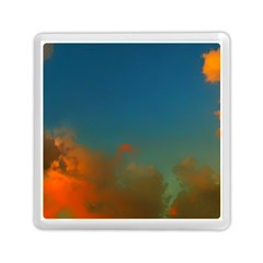 Orange And Blue Sky Memory Card Reader (square) by okhismakingart