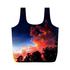 Deep Blue Sunset Full Print Recycle Bag (m) by okhismakingart