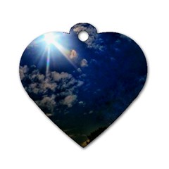 Sunny Day Dog Tag Heart (one Side) by okhismakingart