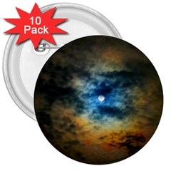 Rainbow Sun 3  Buttons (10 pack) 