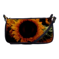 Single Sunflower Shoulder Clutch Bag by okhismakingart