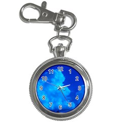 Deep Blue Clouds Key Chain Watches by okhismakingart