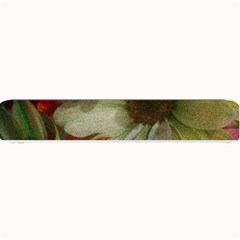 Grainy Green Flowers Small Bar Mats by okhismakingart