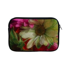 Grainy Green Flowers Apple Ipad Mini Zipper Cases by okhismakingart