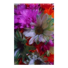 Grainy Green Flower (with Blue Tint) Shower Curtain 48  X 72  (small)  by okhismakingart