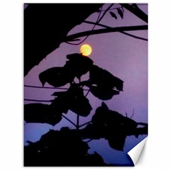 Moon And Catalpa Tree Canvas 36  X 48 