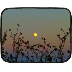 Moon And Thistle Double Sided Fleece Blanket (mini)  by okhismakingart