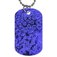 Blue Queen Anne s Lace (up Close) Dog Tag (two Sides) by okhismakingart