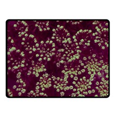 Pink And Green Queen Annes Lace (up Close) Fleece Blanket (small)