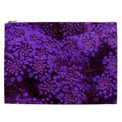 Purple Queen Anne s Lace Landscape Cosmetic Bag (xxl) by okhismakingart