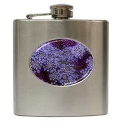 Blue Queen Anne s Lace Landscape Hip Flask (6 Oz) by okhismakingart