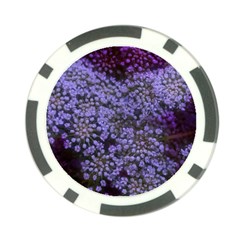 Blue Queen Anne s Lace Landscape Poker Chip Card Guard