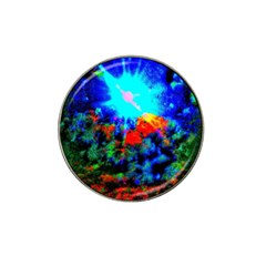 Psychedelic Spaceship Hat Clip Ball Marker (4 Pack) by okhismakingart