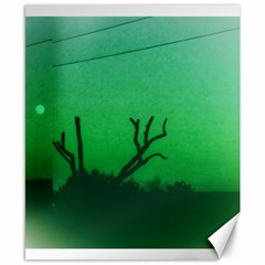 Creepy Green Scene Canvas 8  X 10  by okhismakingart