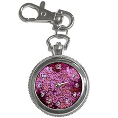 Pink Queen Anne s Lace Landscape Key Chain Watches by okhismakingart