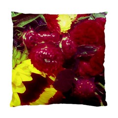 Sunflower And Cockscomb Standard Cushion Case (one Side) by okhismakingart