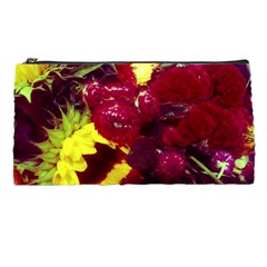Sunflower And Cockscomb Pencil Cases by okhismakingart