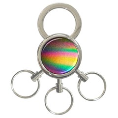 Rainbow Streaks 3-ring Key Chains by okhismakingart