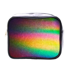 Rainbow Streaks Mini Toiletries Bag (one Side) by okhismakingart