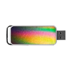 Rainbow Streaks Portable Usb Flash (one Side) by okhismakingart