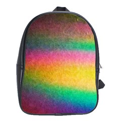 Rainbow Streaks School Bag (xl) by okhismakingart