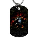 Moon Supernova Dog Tag (Two Sides) Front
