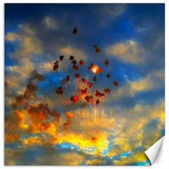 Football Fireworks Canvas 20  X 20  by okhismakingart