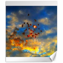 Football Fireworks Canvas 20  X 24  by okhismakingart