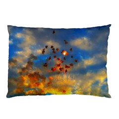 Football Fireworks Pillow Case by okhismakingart