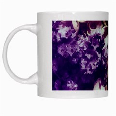 Soft Purple Hydrangeas White Mugs