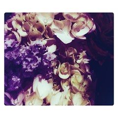 Soft Purple Hydrangeas Double Sided Flano Blanket (Small) 