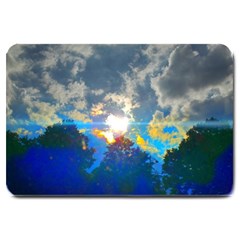 Broken Sky Large Doormat  by okhismakingart