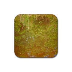 Lake Reflection Rubber Coaster (square)  by okhismakingart