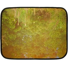 Lake Reflection Fleece Blanket (mini) by okhismakingart