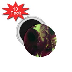 Green Glowing Flower 1 75  Magnets (10 Pack)  by okhismakingart