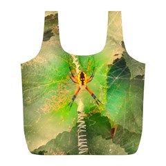 Orb Spider Full Print Recycle Bag (l) by okhismakingart