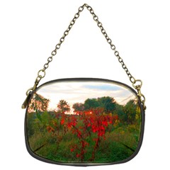 Red Weeds Chain Purse (two Sides) by okhismakingart