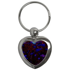 Red-edged Blue Sedum Key Chain (heart) by okhismakingart