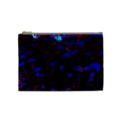 Red-edged Blue Sedum Cosmetic Bag (medium) by okhismakingart