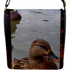 Framed Ducks Flap Closure Messenger Bag (s) by okhismakingart