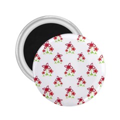 Cute Floral Drawing Motif Pattern 2 25  Magnets