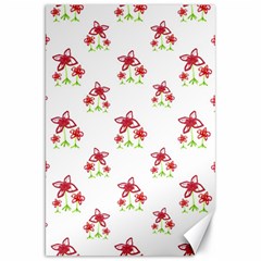 Cute Floral Drawing Motif Pattern Canvas 20  X 30 