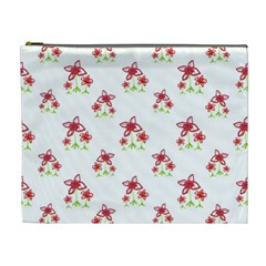 Cute Floral Drawing Motif Pattern Cosmetic Bag (xl) by dflcprintsclothing