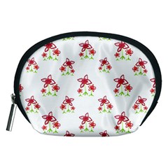 Cute Floral Drawing Motif Pattern Accessory Pouch (medium)