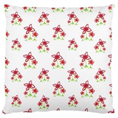 Cute Floral Drawing Motif Pattern Standard Flano Cushion Case (one Side)