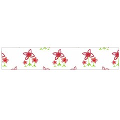 Cute Floral Drawing Motif Pattern Large Flano Scarf  by dflcprintsclothing