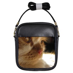 Cute Cat Face Girls Sling Bag by LoolyElzayat