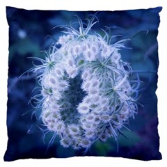 Light Blue Closing Queen Annes Lace Standard Flano Cushion Case (one Side) by okhismakingart