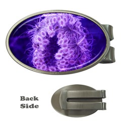 Dark Purple Closing Queen Annes Lace Money Clips (oval)  by okhismakingart